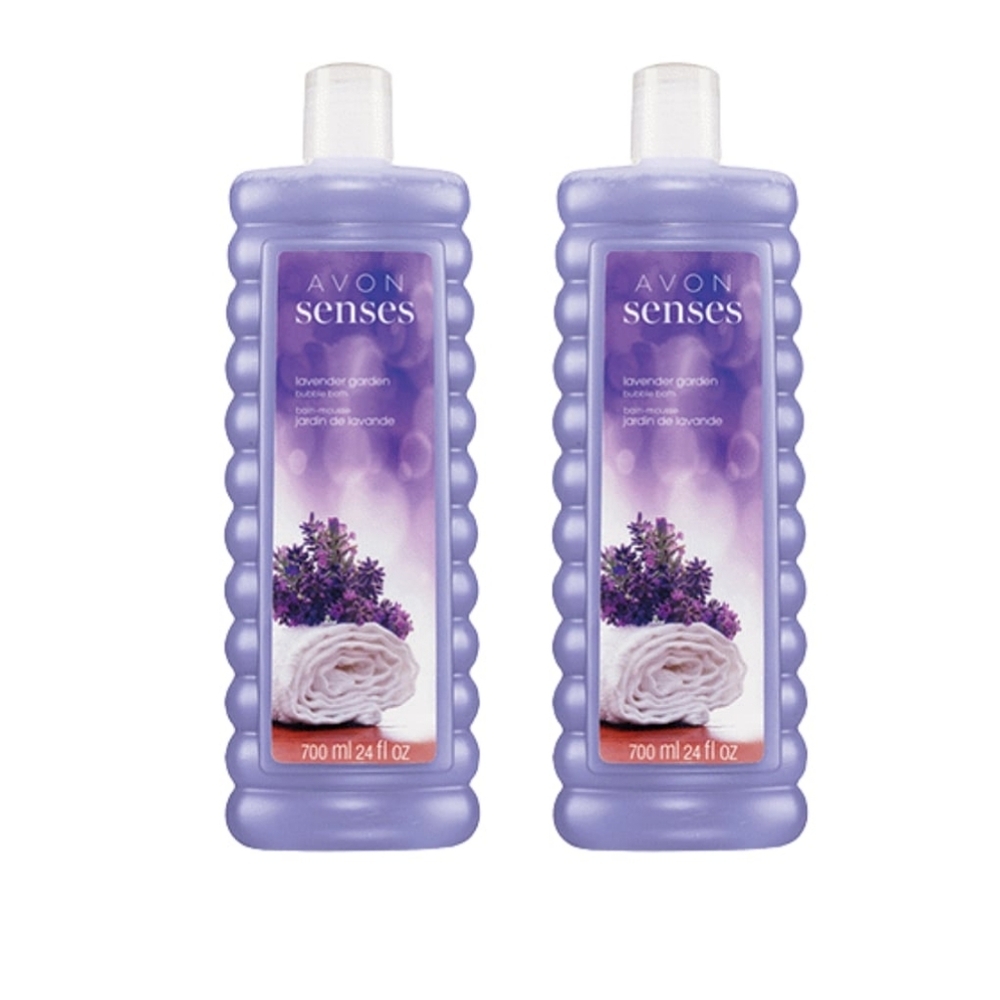 Avon Senses Lavender  Garden Bubble  Bath - Avon Bubble Bath - 2 Pack